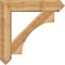 Ekena Millwork Westlake Arts and Crafts Rough Sawn Bracket w/ Offset Brace, Western Red Cedar, 8"W x 36"D x 36"H BKT0806X36X36WTL03RWR - alternate 3